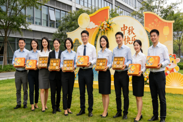 中秋送上月饼，快乐做皮，幸福做馅