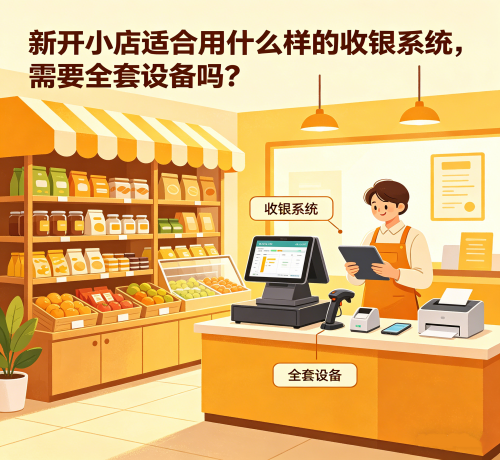 ：新开小店适合用什么样的收银系统，需要全套设备吗？