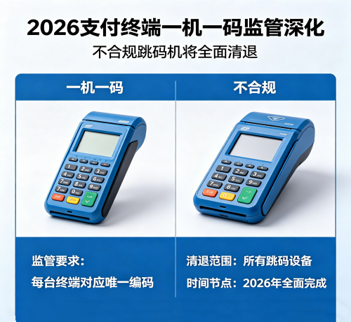 ：2026 支付终端一机一码监管深化，不合规跳码机将全面清退